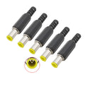 6.5x4.4mm DC Power Male Plug Connector 1.3mm Pin DIY Parts DC Power Connector Richie's 5Pcs