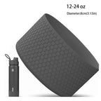 Silicone Water Bottle Bottom Sleeve – Anti-Slip Boot 12–40 oz Bottle Bottom Sleeve Richie's Dark Gray-12-24 oz