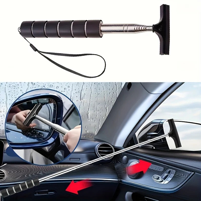 Retractable Car Windshield Wiper & Glass Scraper Long Pole Car Windshield Wiper Richie's