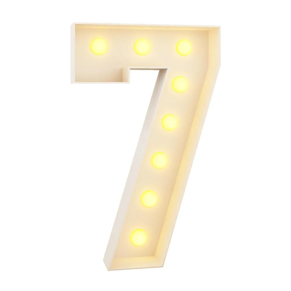 0–9 LED Light-Up Number Balloons 70cm Giant Marquee Party Décor LED Party Balloon Richie's 7