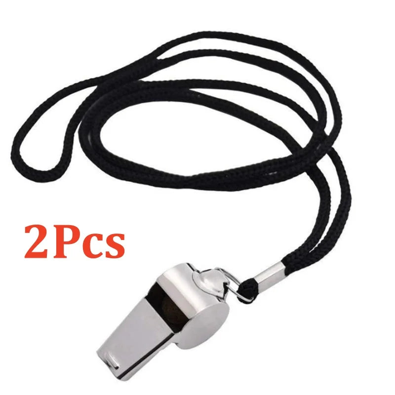 Stainless Steel Referee Whistle – Sports Training, 1–5 Pack Referee Whistle Richie's 2Pcs