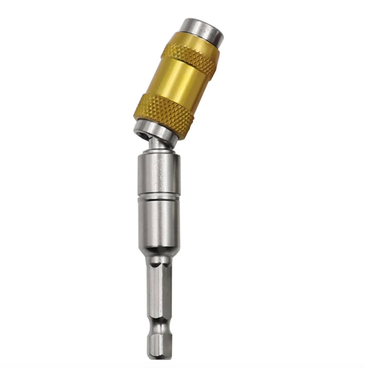 Pivoting Magnetic Bit Holder 1/4" Hex Quick Release Drill Extension Drill Bit Extension Richie's Yellow