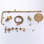 Antique Brass Wall Mounted Bathtub Shower Mixer Faucet Set Shower Mixer Faucet Richie's