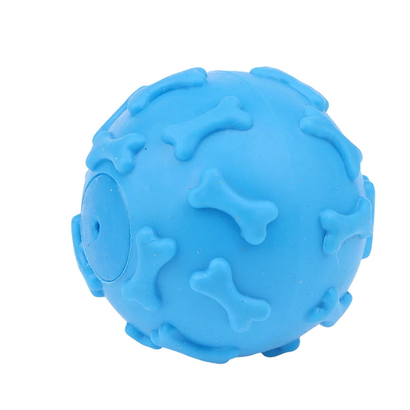 Squeaky Latex Dog Toy Ball – Paw Print for Small Breeds Dog Chew Toy Richie's A9
