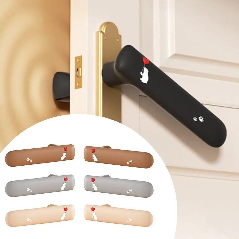 Cute Cat Silicone Door Knob Cover – Wall Protector Sleeve Door Knob Cover Richie's