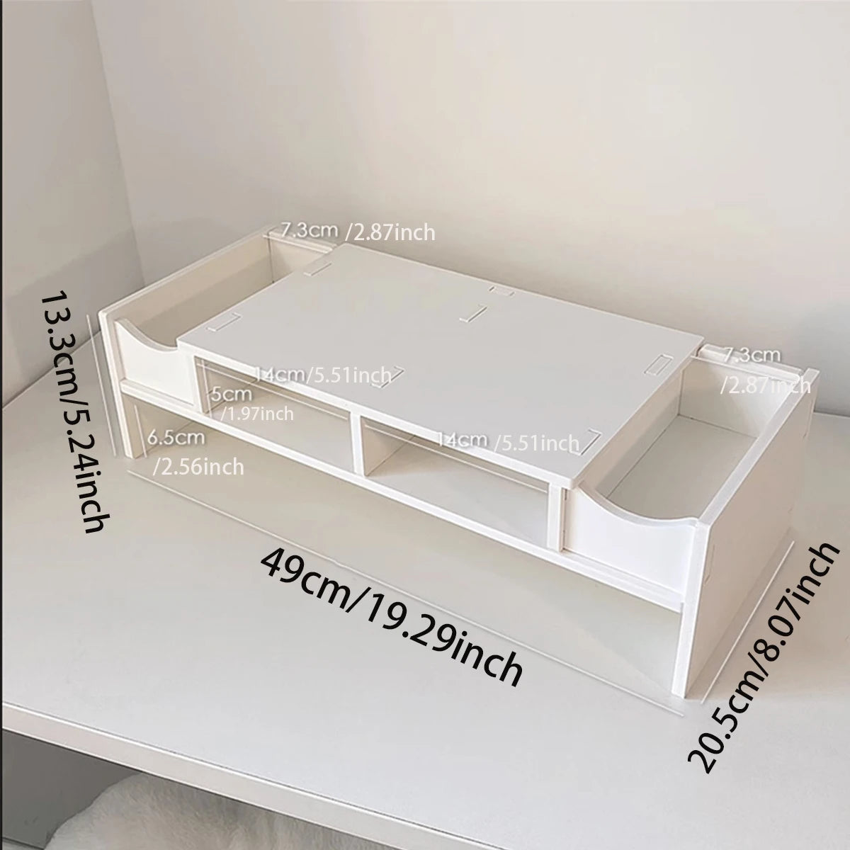 Multi-Layer Desktop Organizer with Tablet Holder & Drawers Desktop Organizer Richie's