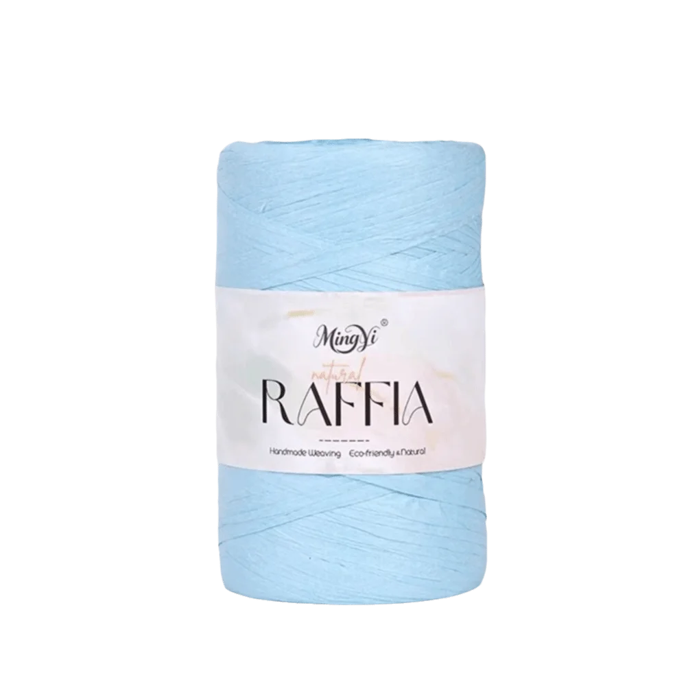 Multi-Colored Raffia Yarn 100g – Bamboo Fiber DIY Knitting Raffia Craft Yarn Richie's Blue