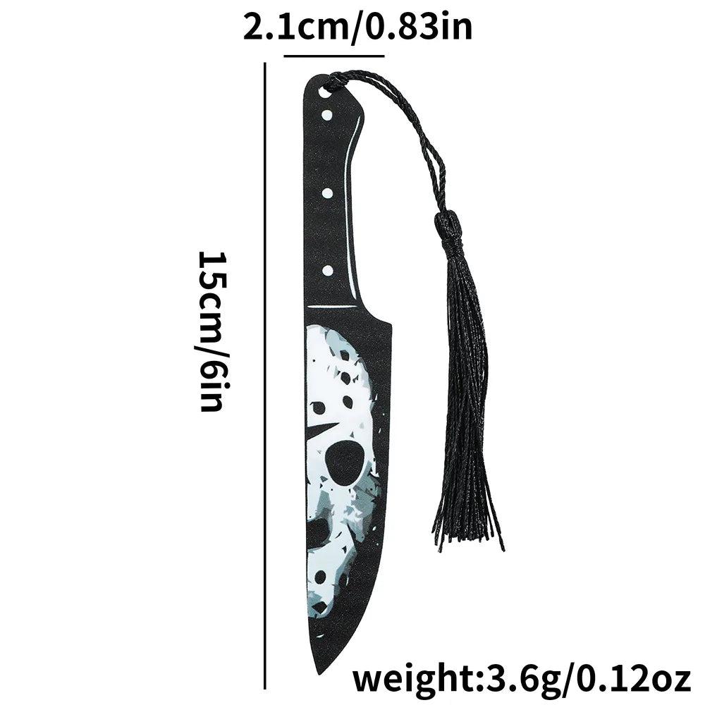 Gothic Bookmark with Black Tassel | Horror Halloween Gift Gothic Bookmark Richie's E 1pc