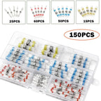 Heat Shrink Solder Wire Connectors Waterproof 50–300 Pcs Wire Connectors Richie's 150PCS Set Box