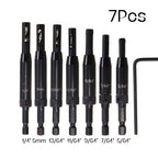 Self-Centering Hinge Drill Bit Set – Woodworking Pilot Hole Tool Hinge Drill Bit Set Richie's 7 Pcs