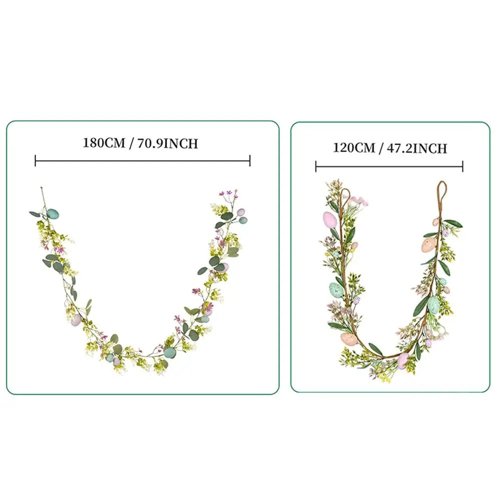 Easter Artificial Vine Wreath – Colorful Eggs & Butterfly Décor Easter Vine Wreath Richie's