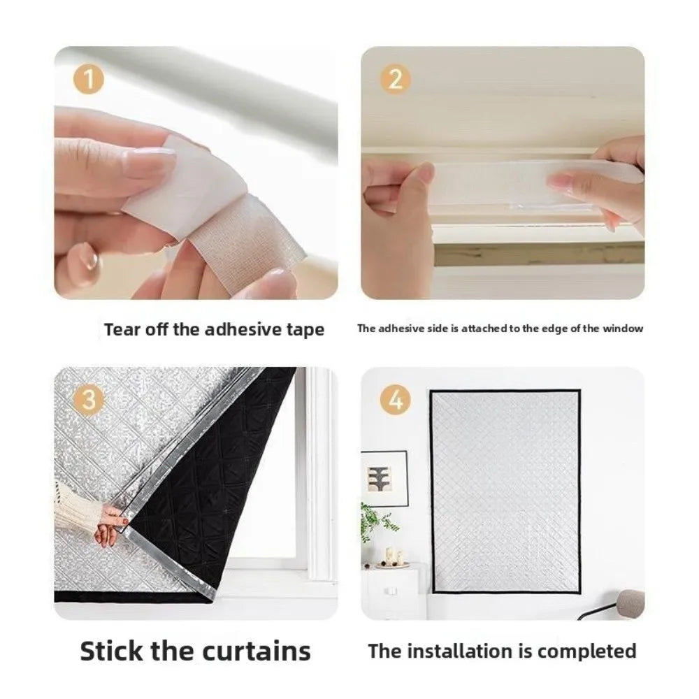 Thickened Thermal Blackout Curtains – Windproof & Insulated Thermal Blackout Curtains Richie's