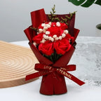 7-Head Soap Flower Bouquet | Mini Table Centerpiece Gift Soap Flower Bouquet Richie's