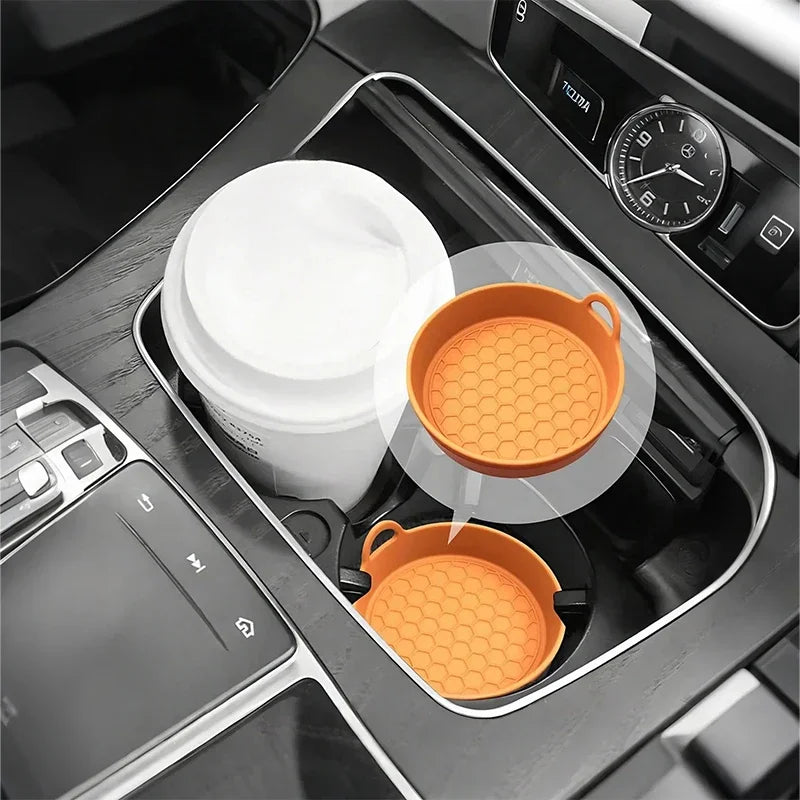 2-Pack Silicone Car Cup Holder Coasters – Non-Slip & Heat-Proof Car Cup Holder Coaster Richie's
