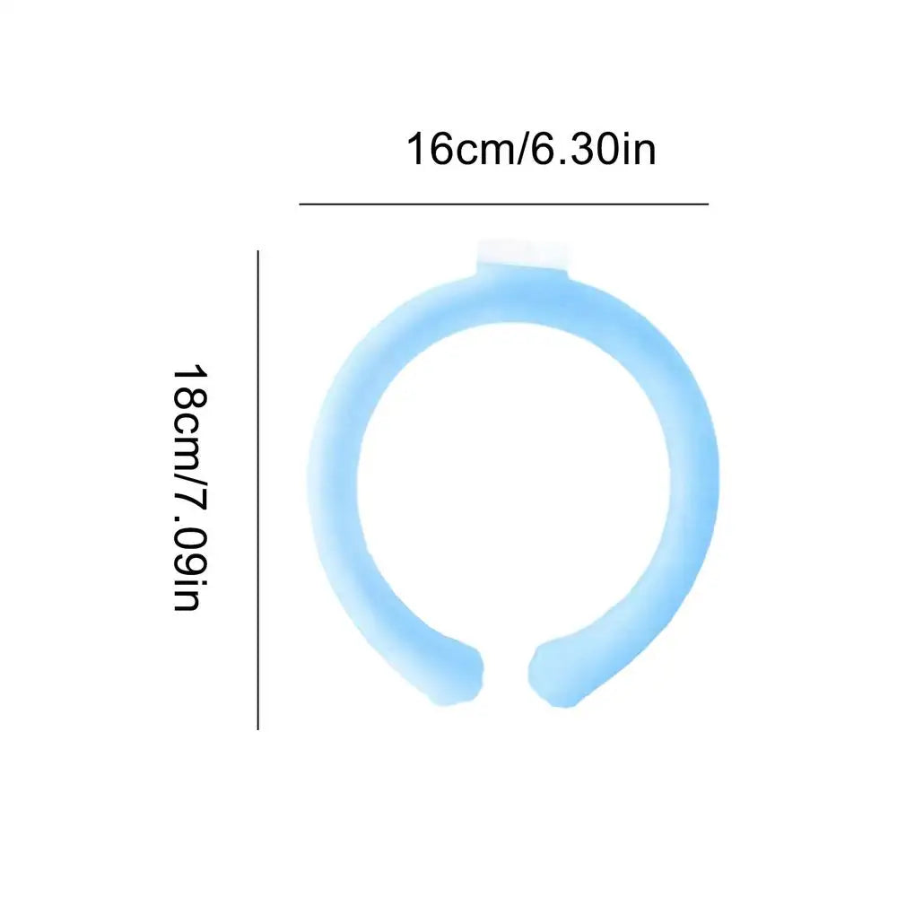 Wearable Neck Cooler – Reusable Leakproof Ice Ring Neck Cooling Wrap Richie's Blue