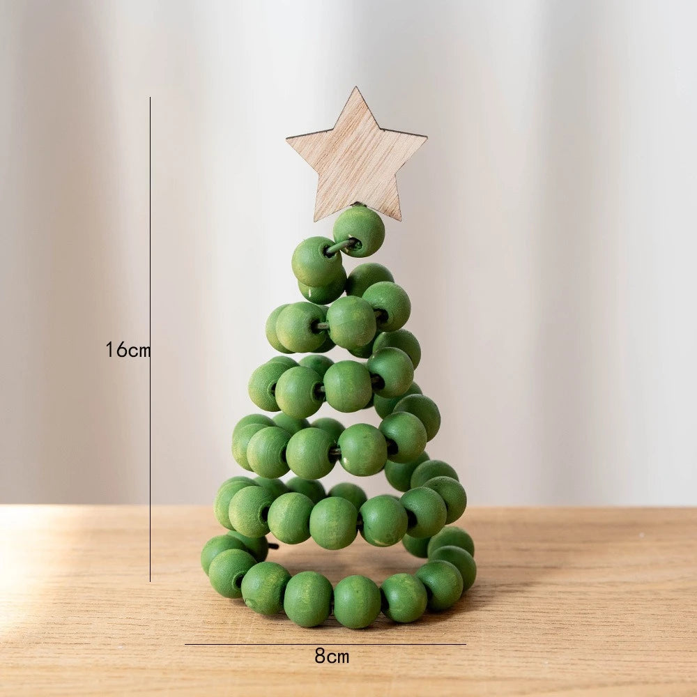 Nordic Wooden Christmas Tree Desktop Ornament | Holiday Decor Christmas Tree Ornament Richie's D 1PC