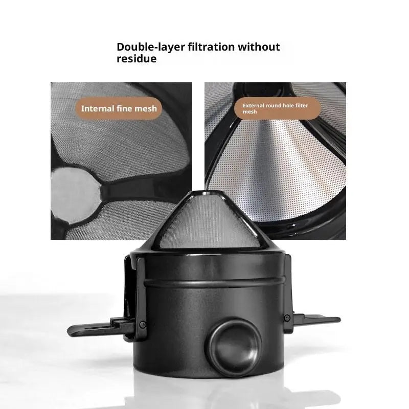 Portable Foldable Coffee Dripper – Reusable Mesh Filter Pour Over Coffee Dripper Richie's