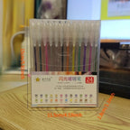 24-Color Glitter Gel Pen Set | 1.0mm Neon Ink for Coloring Glitter Gel Pen Set Richie's