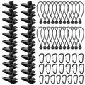 Heavy Duty Tarp Clips & Ball Bungee Cords 22-Pack Kit Tarp Clip Kit Richie's 22 Pack Tent Clips