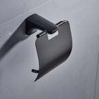 HOBHE Matte Black Stainless Steel Toilet Paper Holder Stand Toilet Paper Holder Richie's