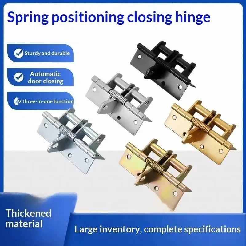 3-in-1 Auto Self-Closing Spring Hinge 90° Door Stopper | HUXUAN Spring Door Hinge Richie's