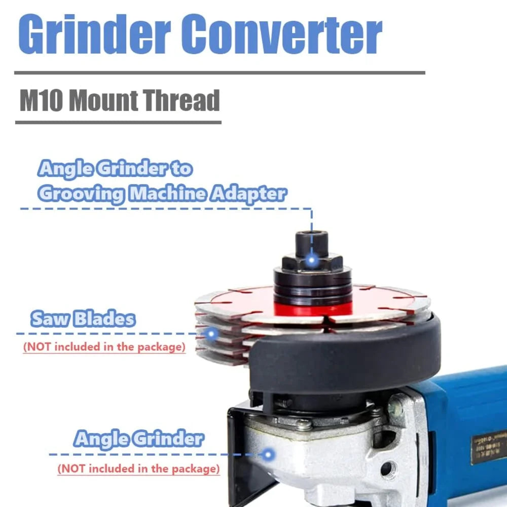 M10 Angle Grinder Grooving Adapter – Slotter Conversion Kit Grinder Adapter Kit Richie's