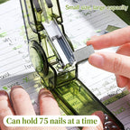 360° Rotatable Transparent Desktop Stapler, 25-Sheet Capacity Desktop Stapler Richie's