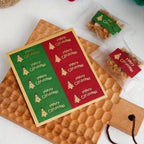 50pcs Vintage Christmas Sealing Stickers Golden Foil Labels Christmas Sealing Stickers Richie's