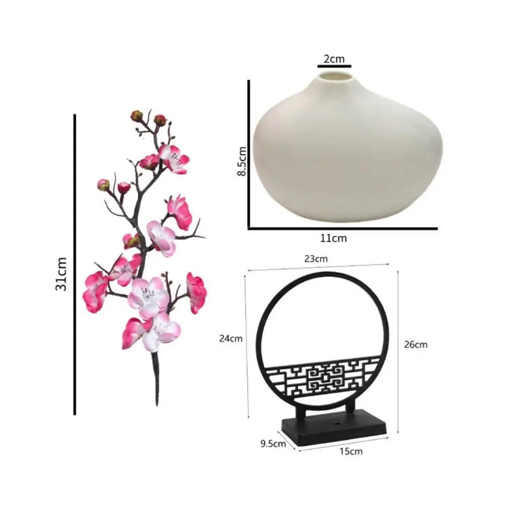 Artificial Plum Blossom Bonsai – Chinese Faux Flower Décor Artificial Bonsai Decor Richie's