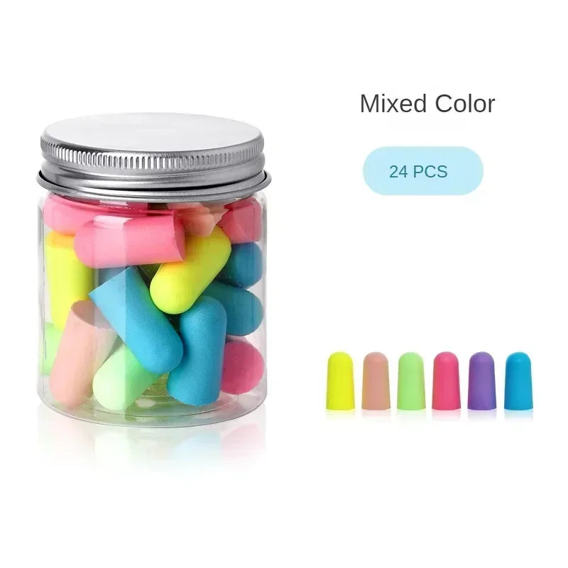 Soft Foam Earplugs for Sleep & Noise Reduction – 10/24/60 Pack Foam Earplugs Richie's Mixed 24PCS
