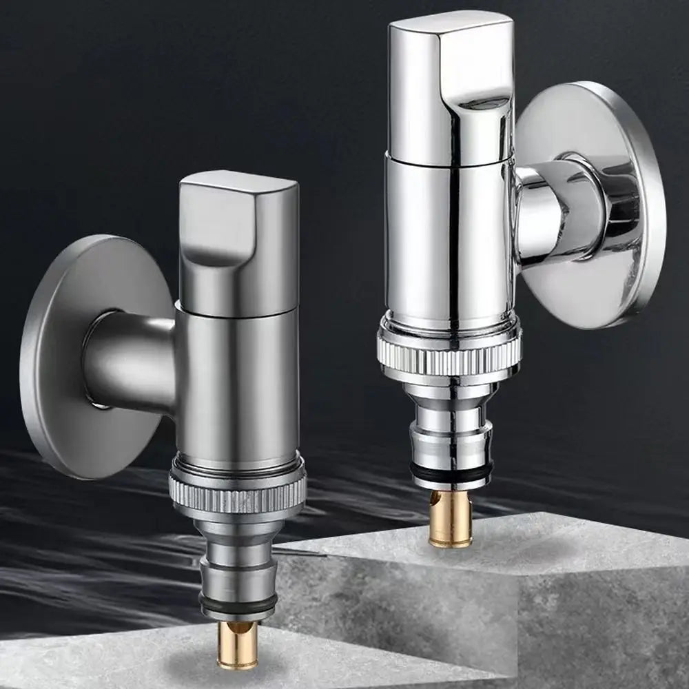 Wall-Mounted Washing Machine Faucet Valve – Dual Control G1/2 Angle Valve Faucet Richie's