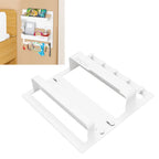 Adhesive Wall Shelf with Hooks & Cable Clips – No-Drill Wall Mount Shelf Richie's