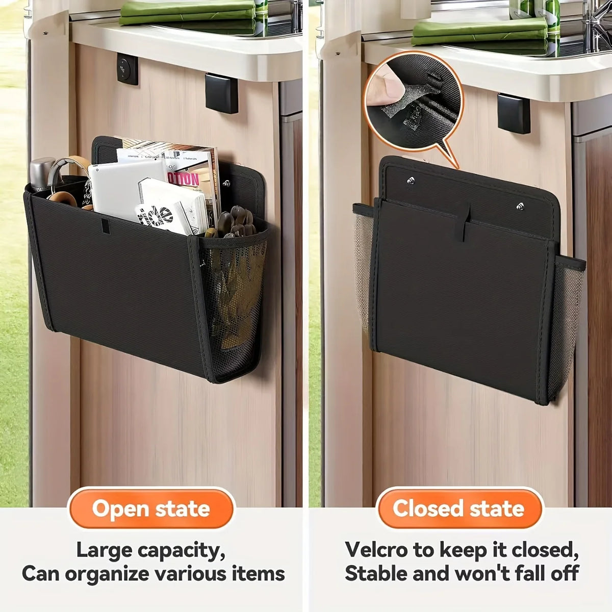Wall-Mounted RV Storage Bag – Multi-Compartment Organizer Wall Storage Organizer Richie's