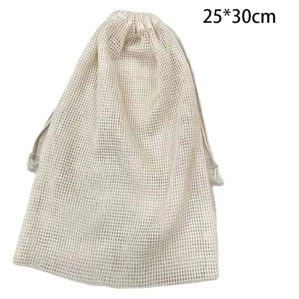 Reusable Cotton Mesh Bag – Eco-Friendly Produce & Shopping Bag Reusable Mesh Bag Richie's 25x30cm