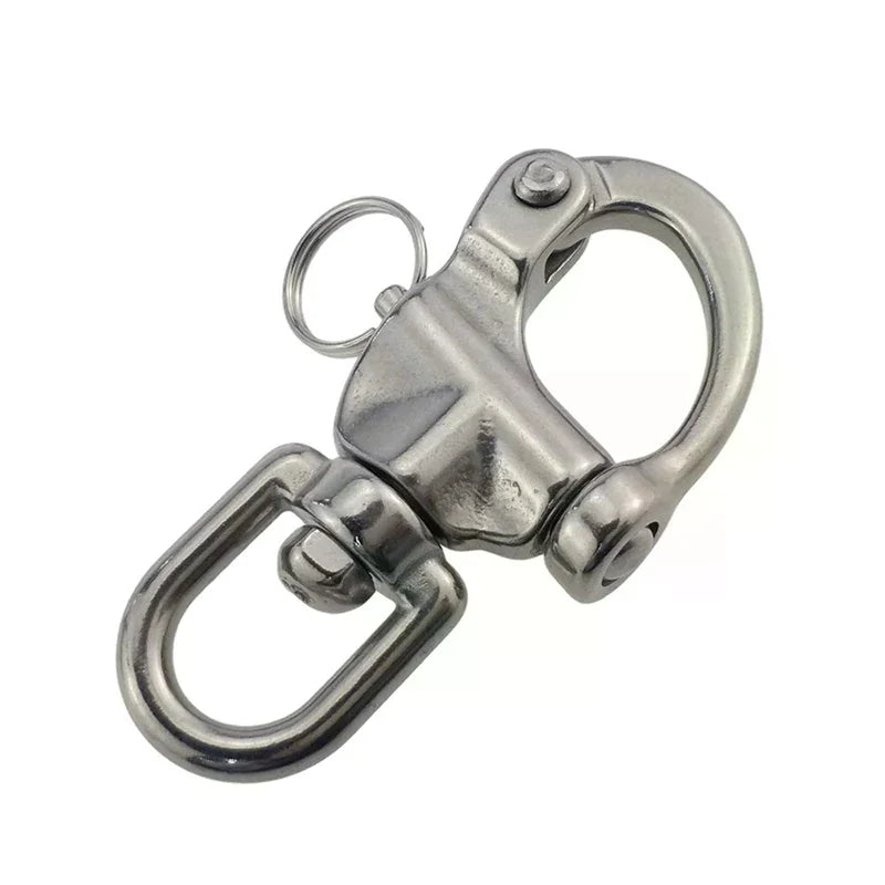 316 Stainless Steel Swivel Eye Snap Shackle | Quick Release Marine Marine Snap Shackle Richie's