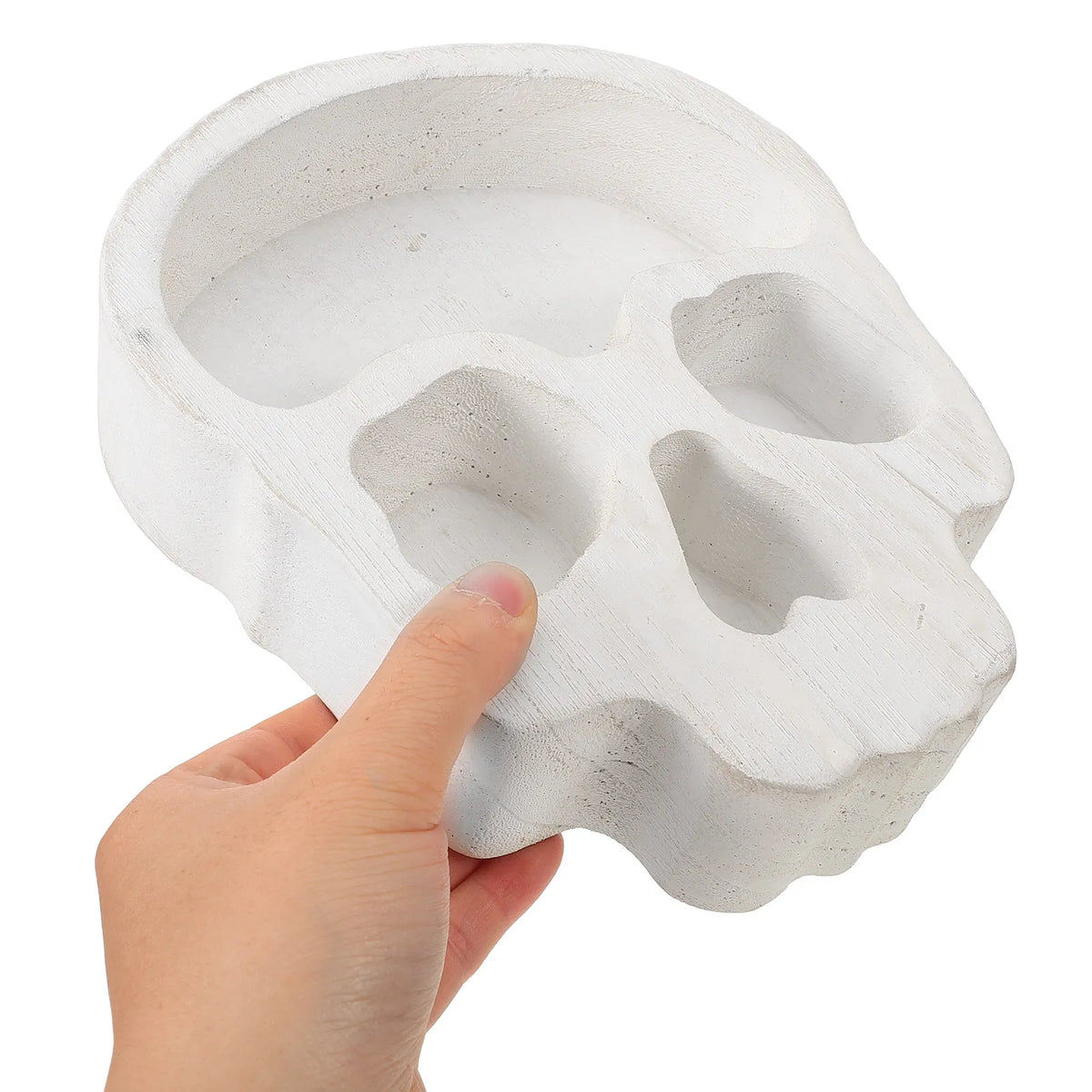 Skull Head Wood Bowl Halloween Serving Tray for Snacks & Nuts Halloween Serving Bowl Richie's other