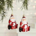 2PCS Christmas Ornament Balls – Santa, Owl & Camera Baubles Christmas Ornament Balls Richie's
