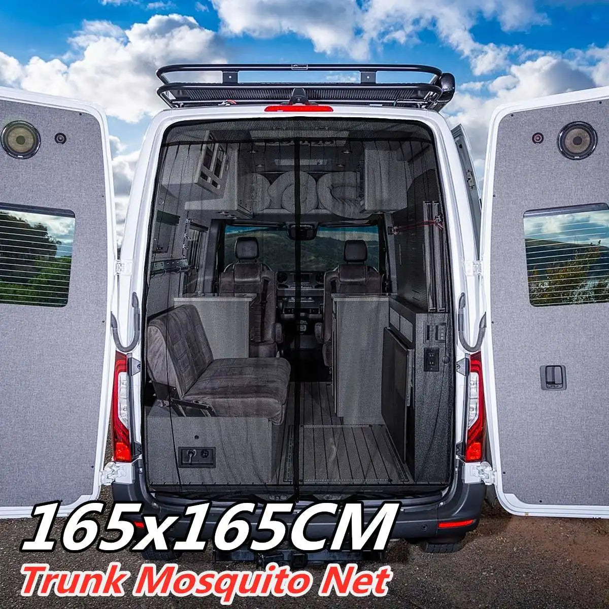 Magnetic Van Door Flyscreen – Universal Insect Screen Mesh Net Van Flyscreen Mesh Richie's