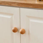 Nordic Beech Wood Round Cabinet Knob & Wall Hook | DIY Décor Wood Cabinet Knob Richie's