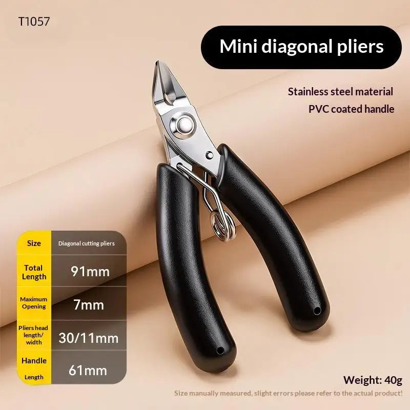 Mini Curved Needle Nose Pliers – Stainless Steel Non-Slip Grip Mini Needle Nose Pliers Richie's A2