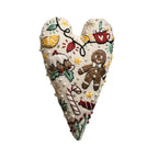 Heart Christmas Embroidery Kit – DIY Cross Stitch Ornament Embroidery Craft Kit Richie's B