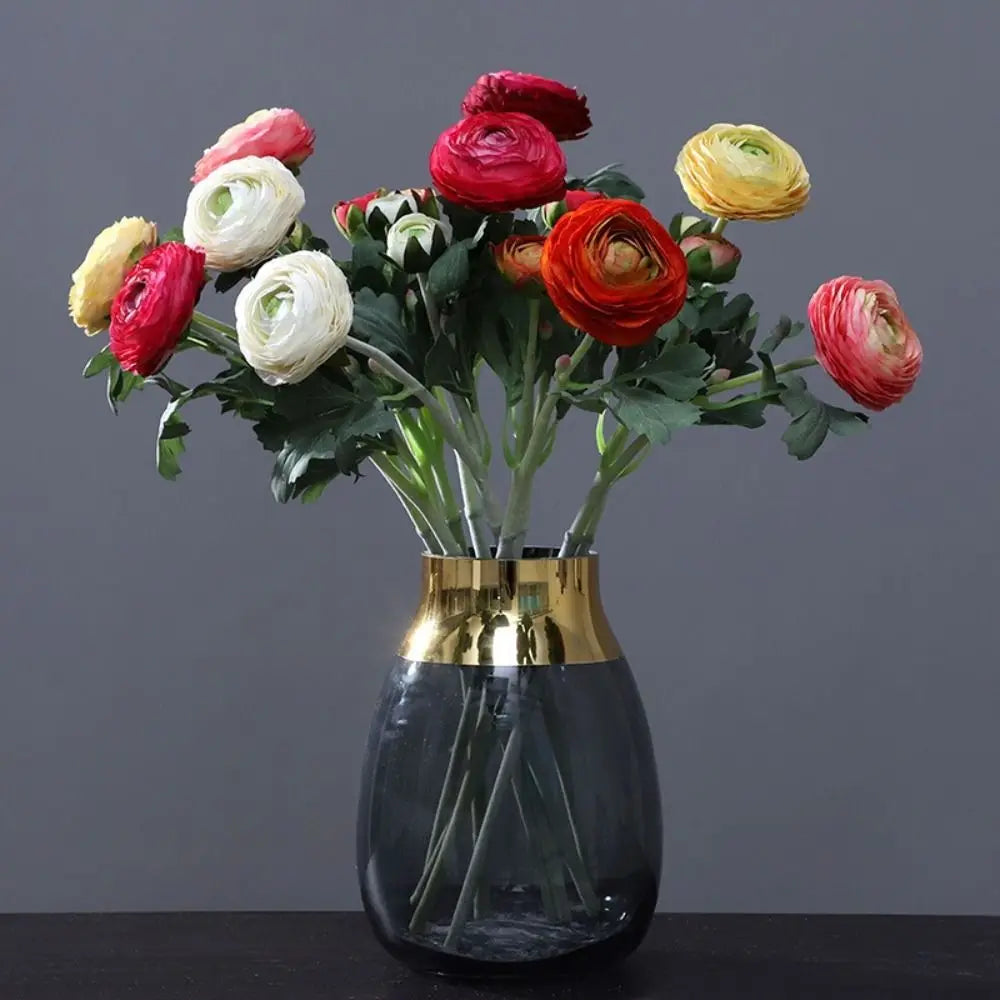 2-Head Artificial Silk Peony Flower Stem – Realistic Faux Bloom Artificial Silk Flower Richie's