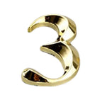 3D Golden Self-Adhesive Door Numbers 0–9 | Electroplated Zinc Door Number Sign Richie's 3