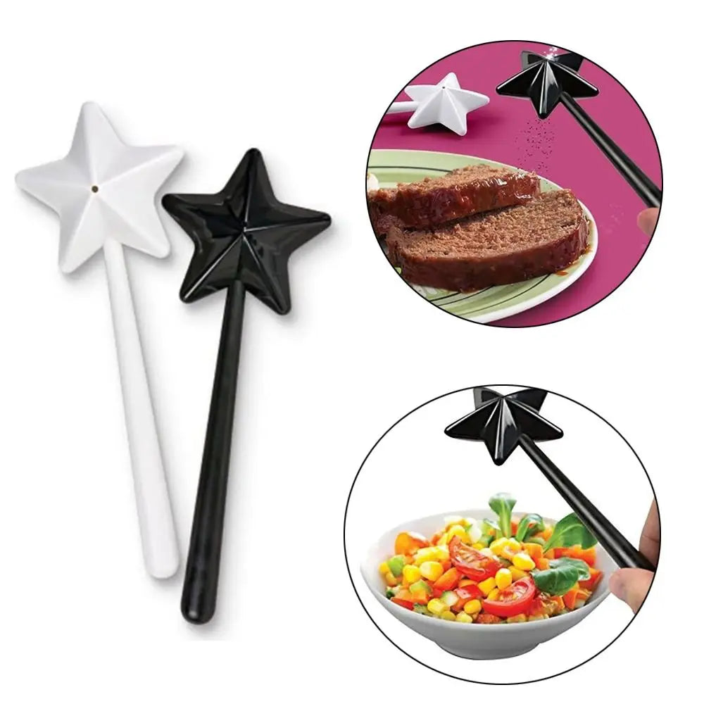 Magic Wand Salt & Pepper Shakers – Star Design Condiment Set Salt & Pepper Shaker Richie's