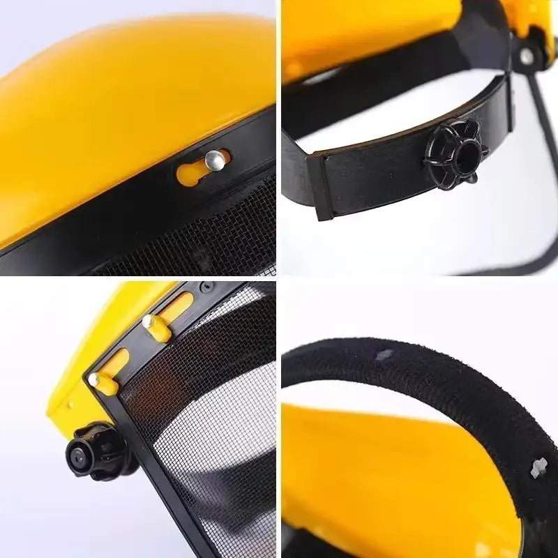 Adjustable Wire Mesh Face Shield Safety Helmet | Garden & Saw Safety Face Shield Richie's