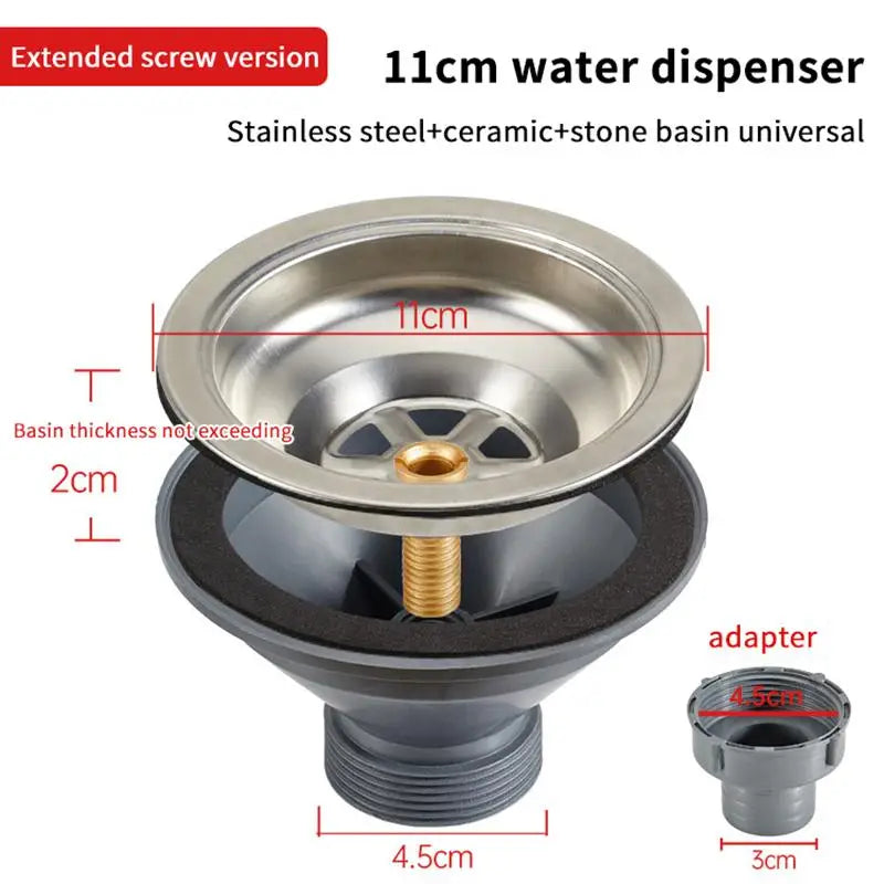 Stainless Steel Sink Drain Strainer Set – Kitchen Replacement Sink Drain Strainer Richie's B