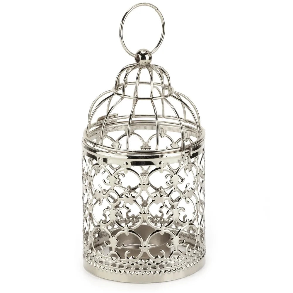 Birdcage Candle Holder Electroplated Hanging Iron Lantern Tealight Candle Holder Lantern Richie's