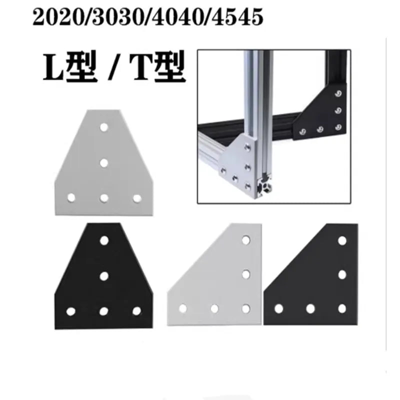 2pcs 5-Hole Corner Bracket for 2020 3030 4040 Aluminum Profile Corner Angle Bracket Richie's