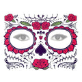 Skull Face Waterproof Temporary Tattoo Stickers – Halloween Temporary Tattoo Stickers Richie's T-006-9