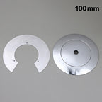 Aluminum Arc Cap Glass Globe Lampshade Holder – Flying Saucer Lampshade Holder Cap Richie's 100mm Silver